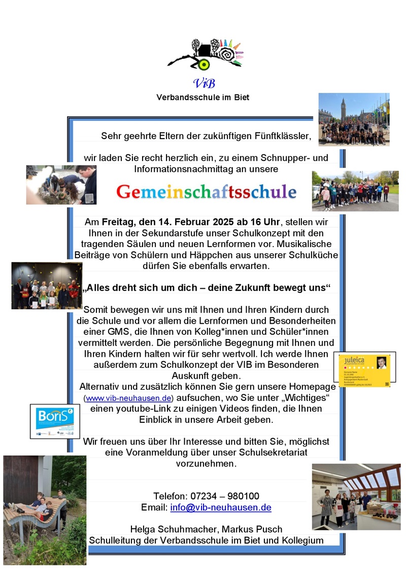 Infotag Gemeinschaftsschule